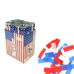 Biodegradable Blue Red White Slip Paper Party Confetti Cannon