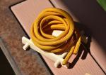Garments 5mm Round Polyester Drawstring Cord Metal And Fabric Ends