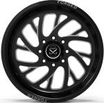 Gloss Black Machined Customized 4x4 Wheels/ 20X12 ET -44 4x4 Off Road Rims