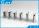 Acrylic Glass Door Swing Gate Turnstile , Waist High Turnstile 3 Million Cycles