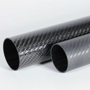 Wholesale 250mm Roll Wrapped Carbon Fiber Tube 14/16/18/20/25mm Matte/Glossy 1mm/2mm Wall Thickness from china suppliers