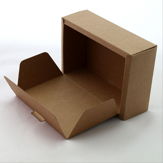 New design brown craft packing box folding product packaging box