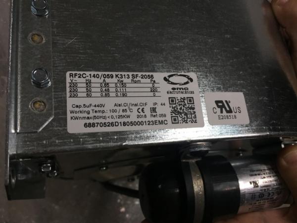 Inverter Drive Industrial Centrifugal Fan RF2C-140/059 K313 230VAC For ABB