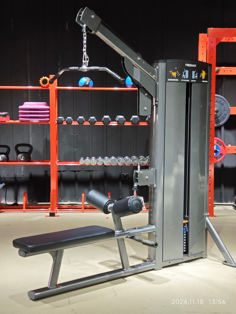 Lat Pulldown and Low Row Commercial Grade Indoor Fitness Equipment with Pin Loaded for Gym Equipment Distribution