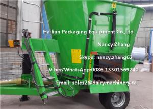 Wholesale Moving Dairy Cow Farms Vertical TMR Mixers With Heavy Duty Wheel from china suppliers