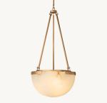 Metal Stone Brass Cone Suspended Ceiling Pendant Lighting