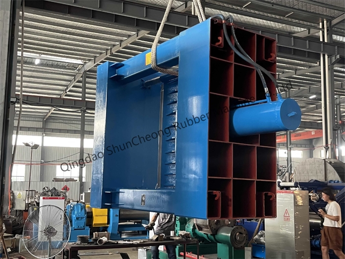 Hydraulic Rubber Cutting Machine / Big Diameter Plastic Rubber Bale Cutter