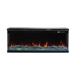 1100mm Multi Sided Electric Fireplace Dining Room Display Screen Sleek Linear