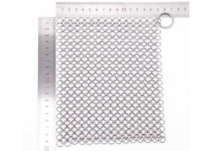 Wholesale Food Grade 4'' 5'' 6'' 7'' 8'' Stainless Steel Chainmail Scrubber For Cast Iron from china suppliers