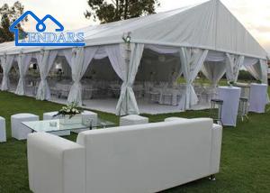 Wholesale Clear Span PVC Fabric Party Banquet Tent With Drapery Tent Wedding White Wedding Tent Amazon from china suppliers
