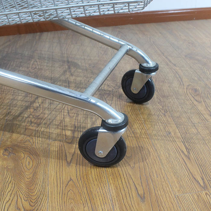 240L Convenience Store Galvanized European Market Supermarket Shopping Trolley