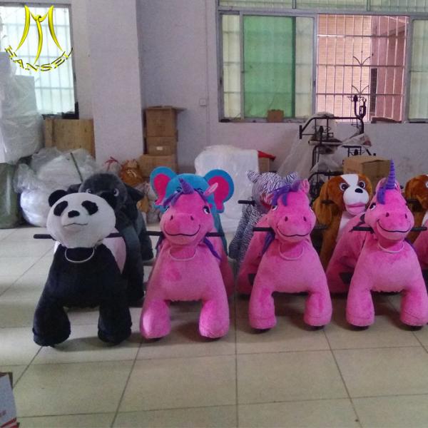 Hansel plush animal petting zoo kids riding horse toy for sale stuffed animals