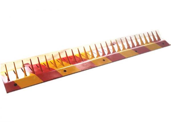 Quality Surface Mounting Yellow Red Color Tire killer , puncture tire spikes security for sale