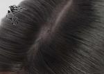 Virgin Remy Hair Lace Frontal Closure / Female Hair Toppers Skin Base Kinky
