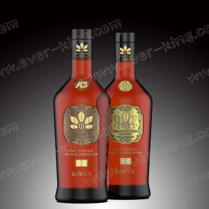 Wholesale 750ml Custom Luxury Round Empty Glass Bottle With Screw Caps from china suppliers
