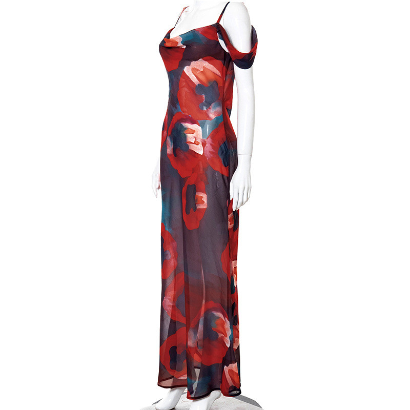 Sling High Waist Women's Beachwear Dresses