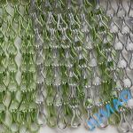 Restaurants Design Anodised Metal Chain Link Curtains 9x16mm