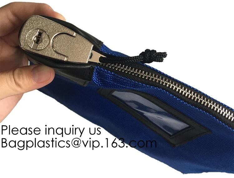 Locking Security Money Bag, Cash Bag,Bank Bag Canvas Keyed Security,Money Bag with Key Lock Keyed Security, security bag