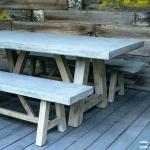 GRC Outdoor Concrete Furniture Modern Simple Living Room Rock Coffee Table