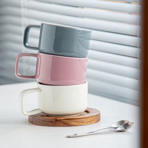 Wholesale Minimalism Nordic Coffee Cup And Saucer Set Of 12 Pieces Ceramic 250ml Porcelain Mug from china suppliers