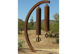 Wholesale Metal Wind Chime Corten Steel Sculpture , Yard And Garden Art Sculpture from china suppliers