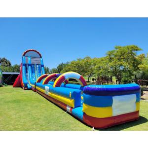 Wholesale 28ft Manufacturer Magic Large Blue Crush Running Bouncy Games Inflatable Water Slide from china suppliers