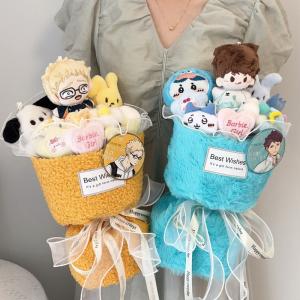 Wholesale Anime Haikyuu!! Volleyball Boy Plush Doll Bouquet - Creative 2D Gift for Boyfriend/Husband, Qixi Valentine's &amp; Birthday Present from china suppliers