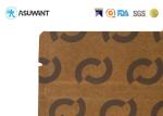 Brown Kraft Paper Clear Window Food Packaging Zipper Bag