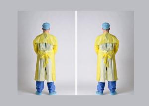 Wholesale Waterproof Disposable Doctor Gown , Smooth Disposable Aprons With Sleeves from china suppliers