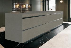 Wholesale Elegant Building Office Floor Sintered Stone Slab Cloudy Gray Non Slip from china suppliers
