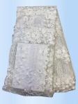 2017 High Quality Lace Tulle Styles 3D Embroidery Laces Fabric With Rhinestone