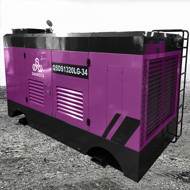 Small Rotary Screw Air Compressor Portable and 17bar Cooling Method Air or Water Cooled