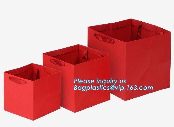 Wholesale Durable Colorful Custom Printed Cake Packaging Gift Paper Bag With Flower, Tote Carrier Gift Bags bagease pac