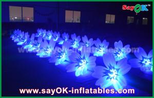 Wholesale 8m Colorful Inflatable Lighting Wedding Flower Chain Decoration In Stage from china suppliers