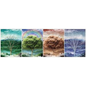 Wholesale Four Season Tree 5d Lenticular Pictures 0.6mm Pet 30*40cm Painting Poster from china suppliers
