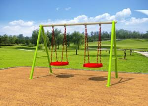 Wholesale Galvanized Steel Swing Sets / Kids Outdoor Swing Set 7-10 Years Service Life from china suppliers