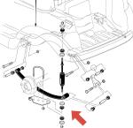 Club Car DS And Precedent Golf Carts Rear Shock Absorber Set 2pcs 1013164