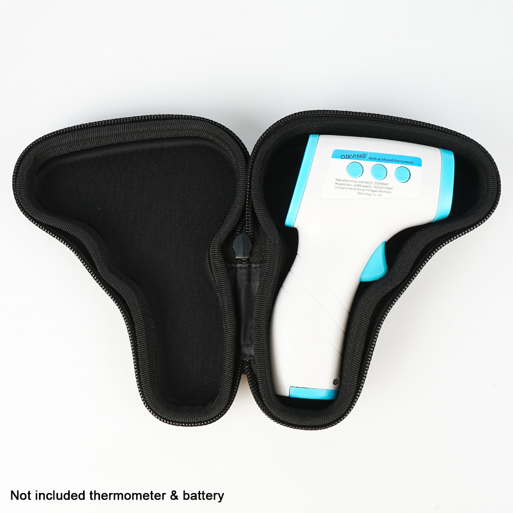 Thermometer Protective Waterproof Black PU Thermometer Storage Case