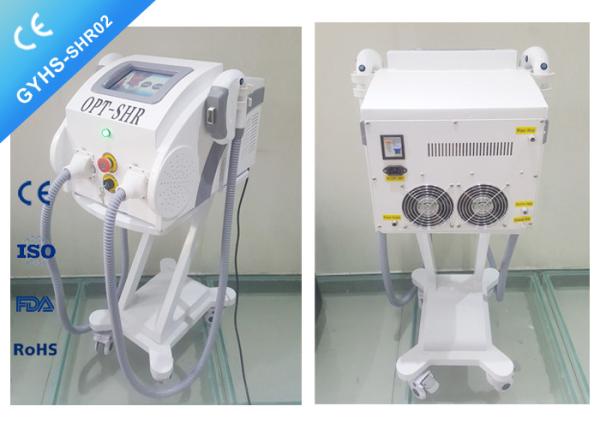 Double Handpiece IPL SHR Hair Removal Machine , Fast Light Shots IPL Treatment