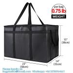Pack Extra Insulated Grocery Shopping Bag, Large Blue, Reusable Bags,Pizza