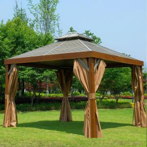 Wholesale Metal Frame Canopy Outdoor Gazebo Wind Resistant Heat Insulation from china suppliers
