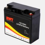 BMS Li Ion Rechargeable Battery Pack 0.2C 12.8V 20ah Lifepo4 Battery