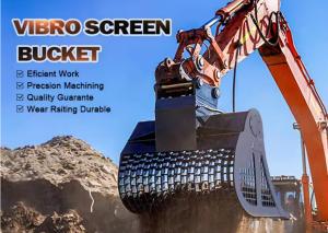 Wholesale Vibro Screen Bucket Hydraulic Screen Bucket Compaction Bucket 30-45tons from china suppliers