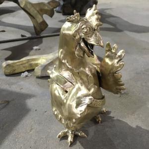 Wholesale Cast Copper Small Garden Ornaments , Abstract Stainless Steel Horse Sculpture Cartoon from china suppliers