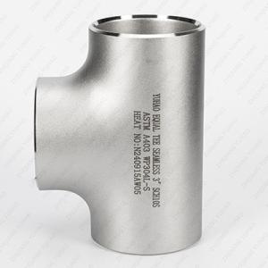 Wholesale High Pressure SS BW Tube Stainless Steel Butt Welded Pipe Fittings Equal Tee from china suppliers