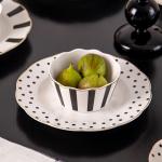 Under Glazed Fashion Ceramic Kitchen Plates Set Dinner Dinnerware For Party