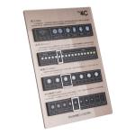 Brown Diamond 4c Chart Board Identification Plate Standard For Jewelry Shop