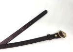 3.5mm Handcraft Womens Genuine Leather Belt Custom Logo