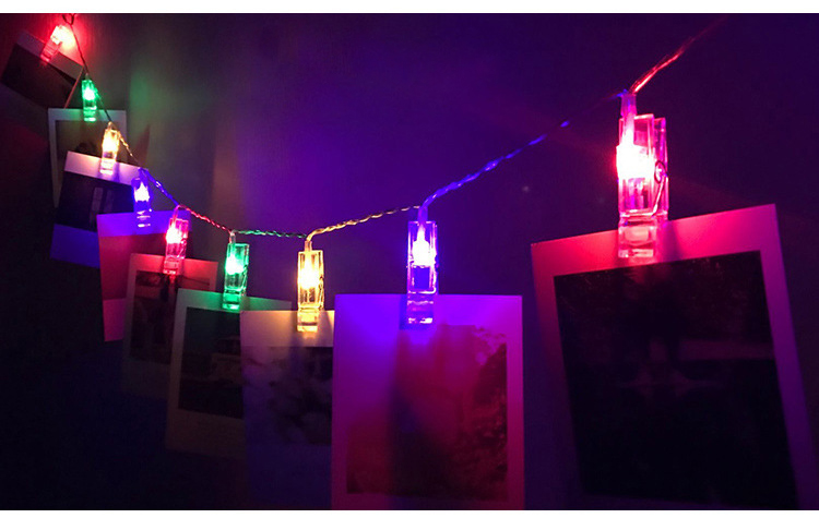 LEDs Photo Clip LED String Light Battery Operated Photo Frame Clip Indoor Light Decor For Home Party Wedding