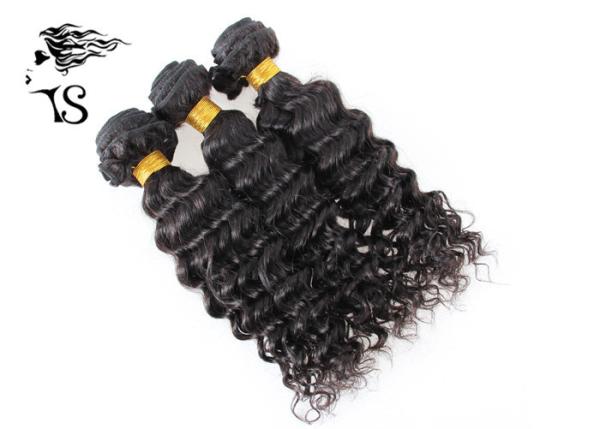 100% Indian Remy Deep Wave Hair Extensions Human Hair For African American Girls